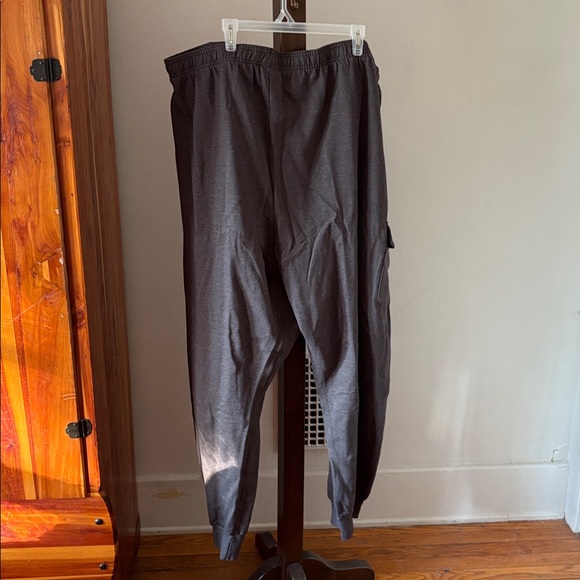 NWT Two Pairs Champion Men's Dark Gray Cargo Sweat Pants 6XL - Picture 7 of 8